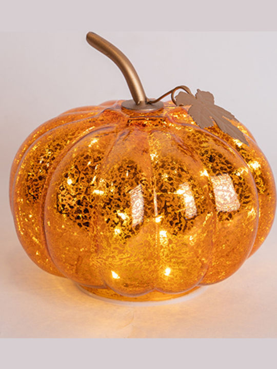 Eurolamp Illuminated Christmas Glass Figure Pumpkin Copper 16x16x16cm