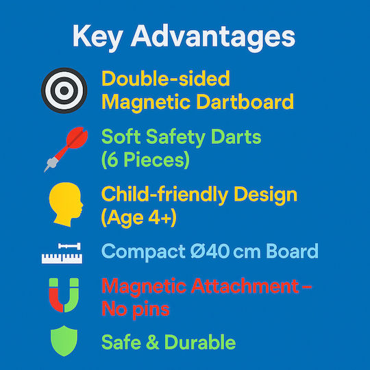 Zita Toys Set mit Ziel & Darts Sicherheit
