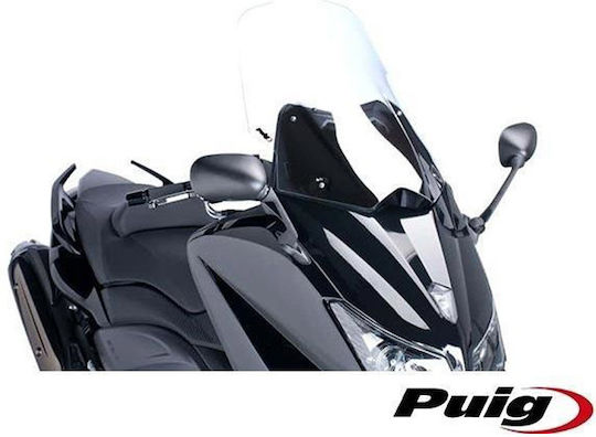 Puig V-Tech Touring Motorcycle Windshield & Windscreen Transparent Visor for Yamaha T-Max 530 6260W
