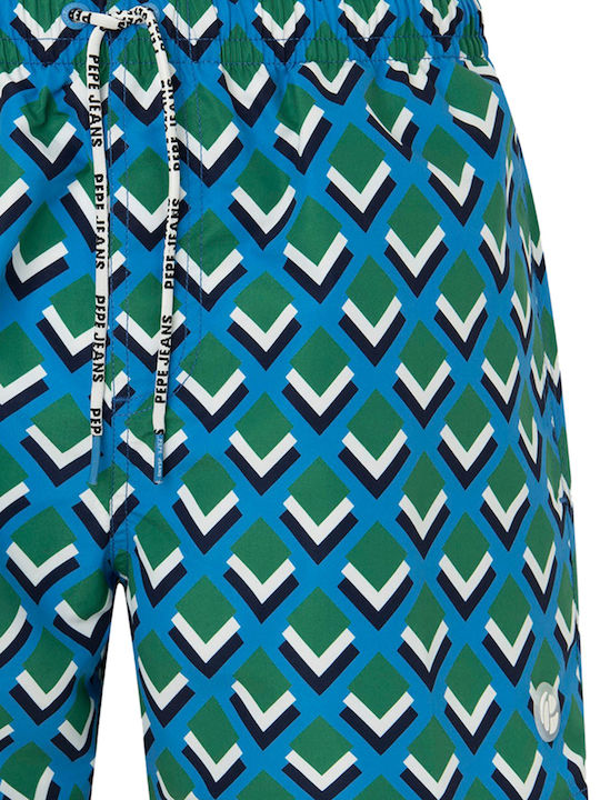 Men's Swimwear Shorts 551/blue with Patterns