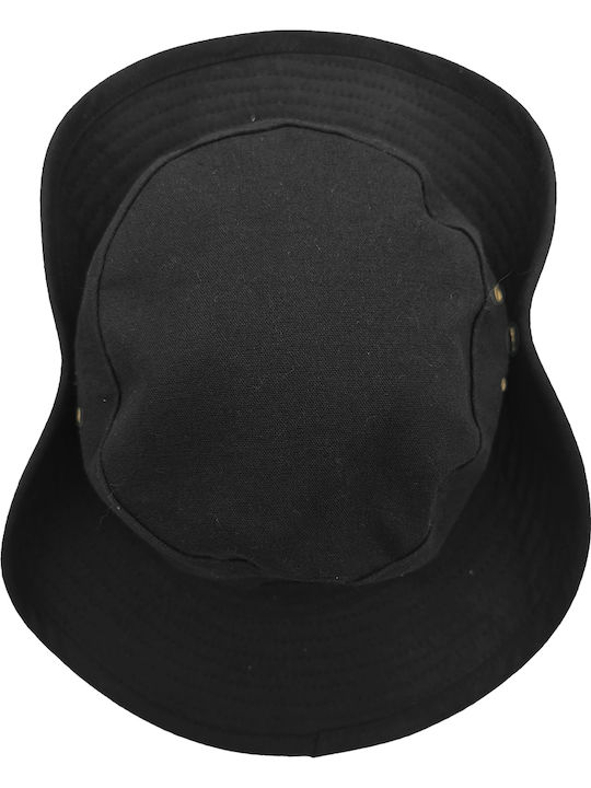 Gift-Me Unisex Υφασμάτινo Ανδρικό Καπέλο Στυλ Safari Μαύρο