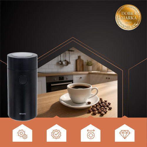 Ruhhy Electric Coffee Grinder 150W for 50gr Beans Brown