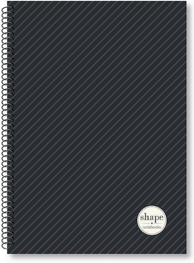 Shape Notebooks Τετράδιο Ριγέ Β5 4 Θεμάτων Πράσινο