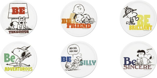 Excelsa Сервизна Плато от Порцелан Peanuts Be: Brilliant с Диаметър 31бр 1бр
