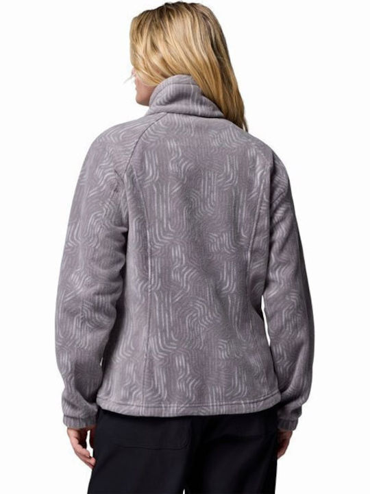 Benton Women's Cardigan with Zipper Shale Purple