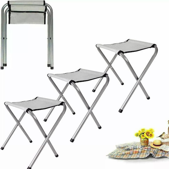 Tabelul Aluminiu pentru Camping Pliabil Argintiu