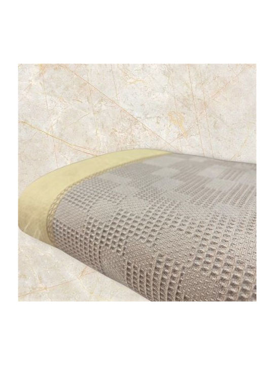 Textil Pique Blanket Single 160x220cm Beige