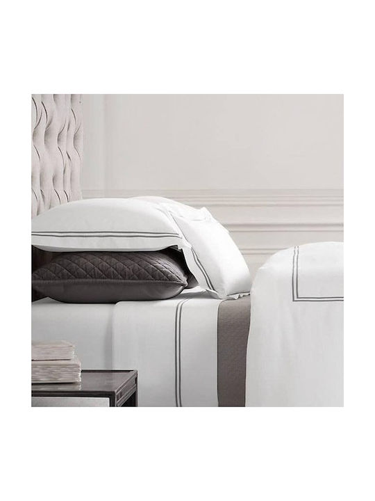 Strom Eco Μαξιλαροθήκη Oxford Λευκή 52x72εκ.