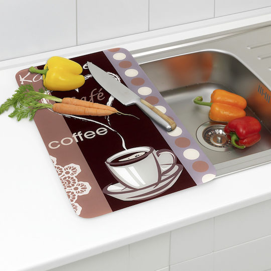 Euronova Herdabdeckungen Caffe aus Glas 30x52cm 2Stück