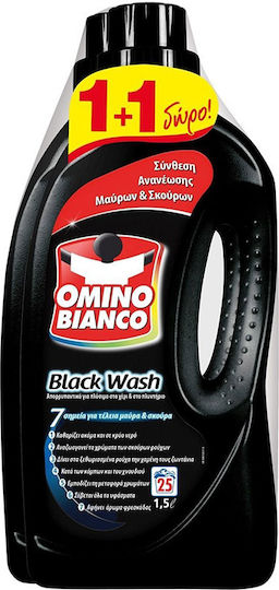Omino Bianco Care Υγρό Απορρυπαντικό για Μαύρα Ρούχα 1.485lt (27 Μεζούρες)