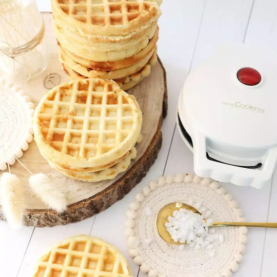 Scrap Cooking Mini Βαφλιέρα για Στρογγυλές Βάφλες 500W