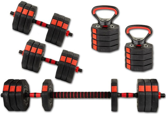 Eb Fit Set De Gantere Cu Set De Gantere Greutate Totală 20kg Cu Stand