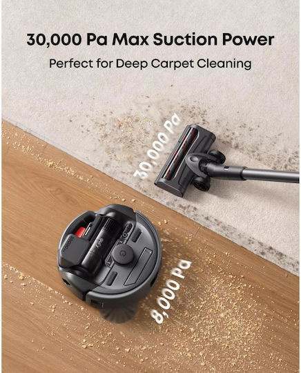 Eufy E20 3-in-1 Robot Vacuum Cleaner with Laser Mapping and 8000Pa Suction Power Black