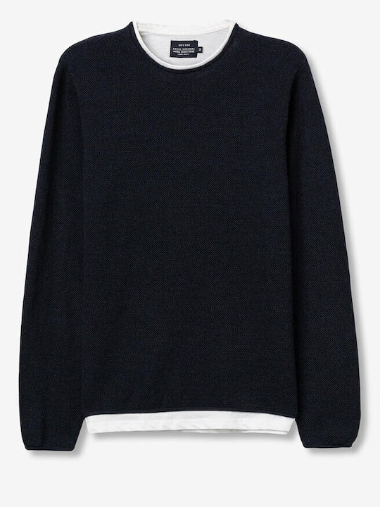 Long Sleeve Blue Blouse