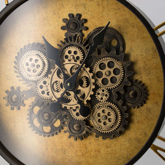 Artekko Wanduhr Kunststoff Braun Ø53cm