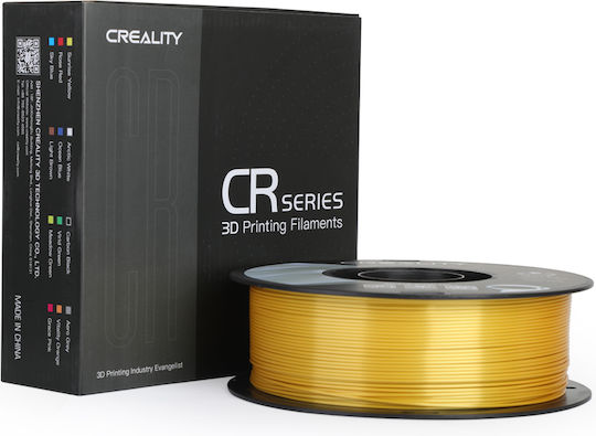 Creality3D CR PLA 3D Printer Filament 1.75mm Silk Golden 1kg 1τμχ (Spool)