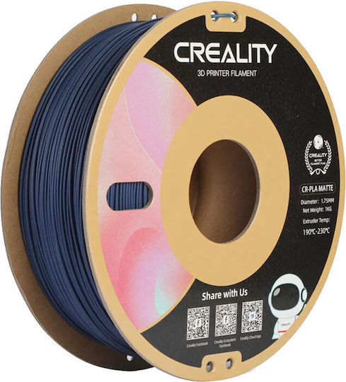 Creality3D CR PLA 3D Printer Filament 1.75mm Matte Navy Blue 1kg 1τμχ (Spool)