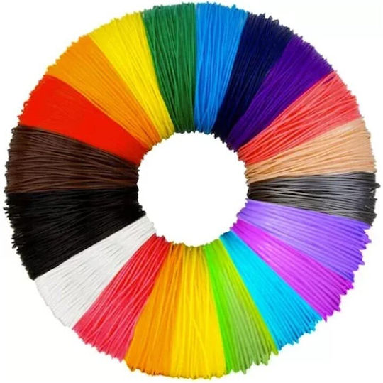 Maaleo PLA 3D Printer Filament 1.75mm Πολύχρωμο 0.005kg 20τμχ (Refill)