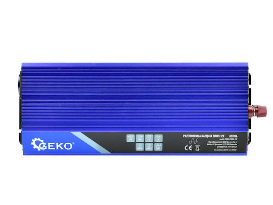 Voltage Converter 12 V 230 V 2000 W 4000 W Geko G17016