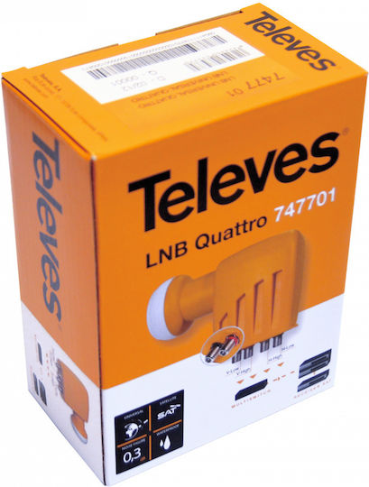 Televes Quattro LNB offset LNB Quad (4 Εξόδων)