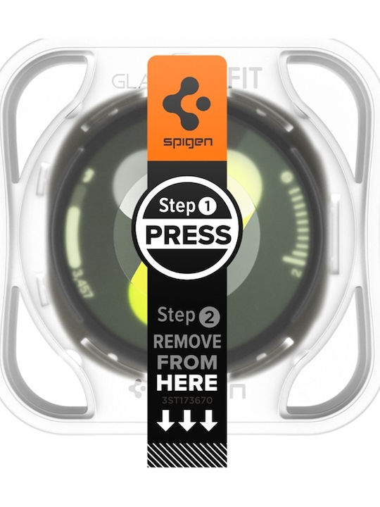 Spigen EZ Fit Tempered Glass for the Samsung Galaxy Watch 8 40mm 2pcs AGL09874
