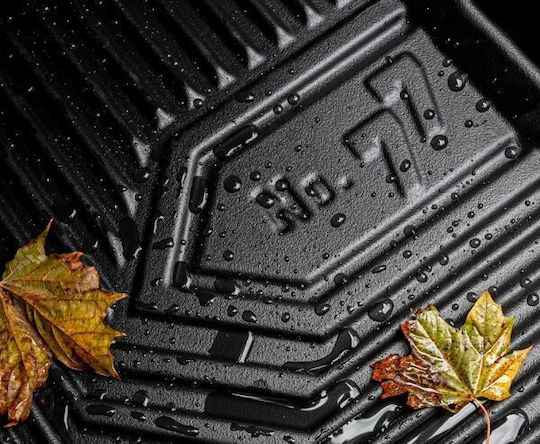Frogum Set of Front and Rear Mats 4pcs Tray Type for Opel Zafira 2012-2019 Black