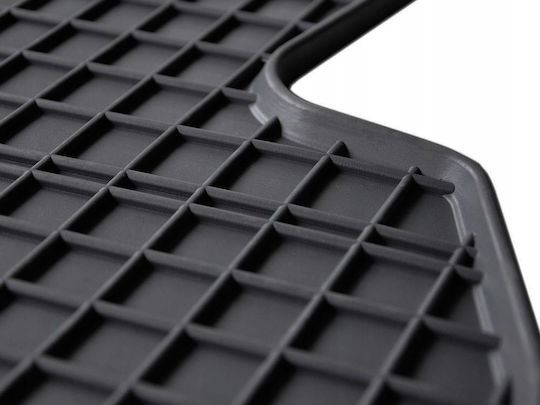 Frogum Set of Front and Rear Mats 4pcs for Renault Twingo Smart ForFour 2014 Black