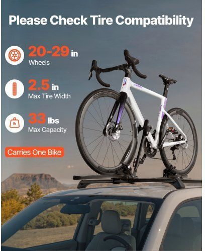 Vevor Car Bike Ceiling Rack for 1 Bike