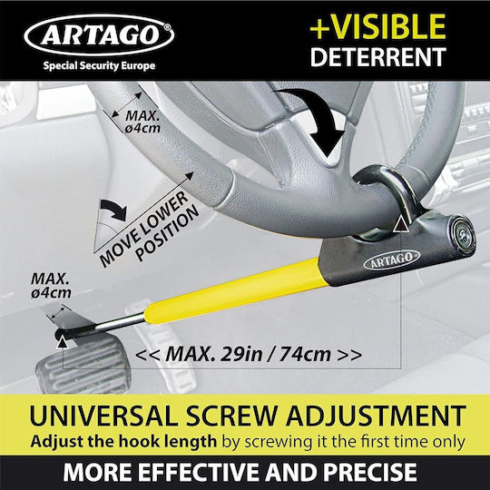 Artago Anti-theft Car Steering Wheel Lock