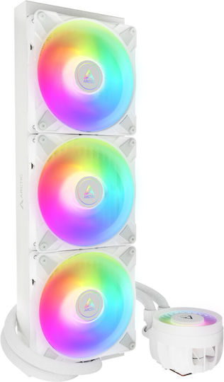 Arctic Liquid Freezer III Pro 420 Охлаждане AIO CPU с 3 Вентилатора 140mm и ARGB Осветление Бял