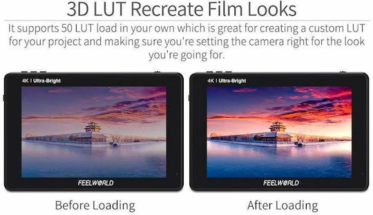 FeelWorld LUT7 7" 3D LUT 4K HDMI Monitor (no SDI) Αξεσουάρ Φωτογραφικής Μηχανής