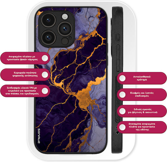 Sonique Marble Series Case Xiaomi Poco F7 5g Purple