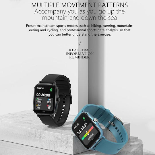 YFIT Aluminiu Smartwatch (Negru)