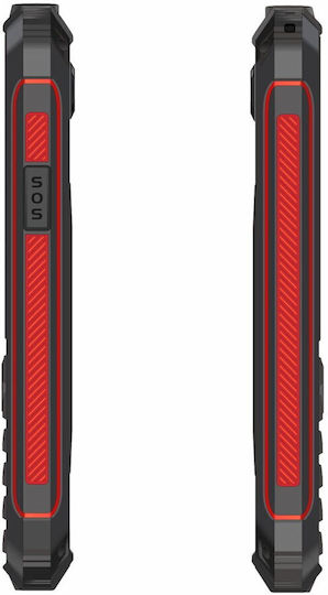 Evolveo StrongPhone W4 Dual SIM Κινητό με Κουμπιά Black Red