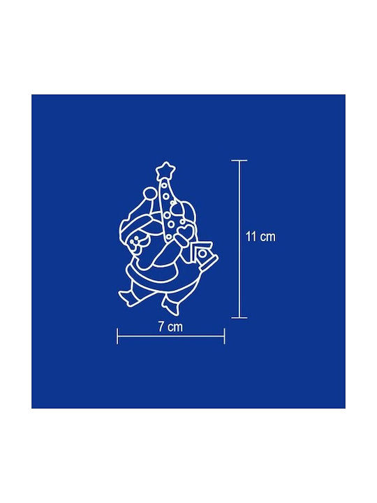 Luminat Decorativ Moș Crăciun Baterie 11x7cm.