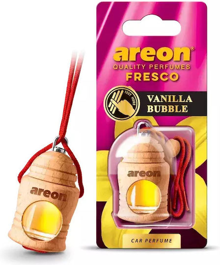 Areon Car Air Freshener Pendand Liquid Fresco Vanilla Bubble 4ml