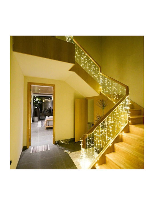 200 Lights LED 5m. Warm White type Curtain 1pcs