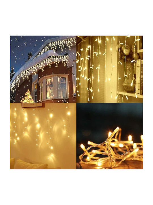 200 Lights LED 5m. Warm White type Curtain 1pcs