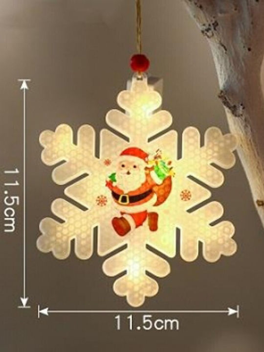 Masterled Beleuchtet Weihnachtliche Kunststoff Figur Flocke Weiß Länge 11.5cm