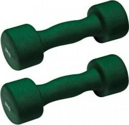 AMILA Dumbbell Set Round Neoprene 2 x 3kg