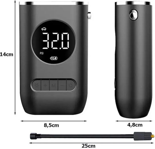 Car Tire Pump Rechargeable With Battery 12V