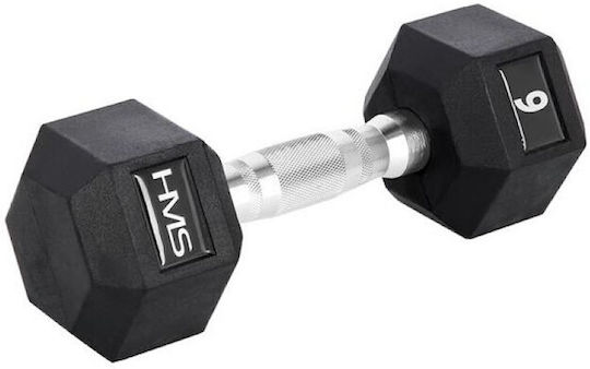 HMS Hex Pro Greutate Hexagon din cauciuc 1 x 6kg