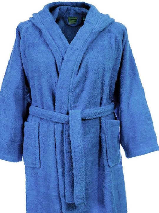 Dimcol No6 1320910605100022 Kids' Swimming Bathrobe Cotton Blue