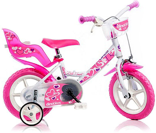 Dino 12" Παιδικό Ποδήλατo BMX Ροζ