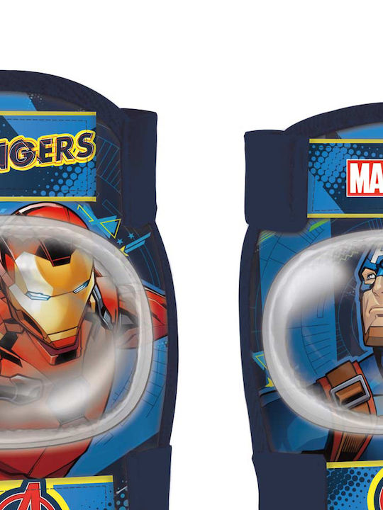 Seven Disney Avengers Παιδικό Σετ Προστατευτικών για Rollers Μπλε