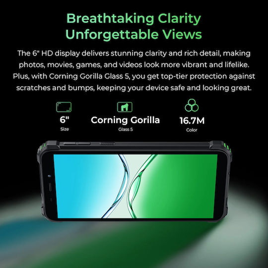 Oukitel G5 Dual SIM (4/128GB) Ανθεκτικό Smartphone Μαύρο