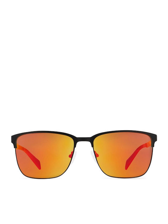 Red Bull Spect Unisex Γυαλιά Ηλίου με Μαύρο Κοκκάλινο Σκελετό και Πορτοκαλί Καθρέφτη Φακό
