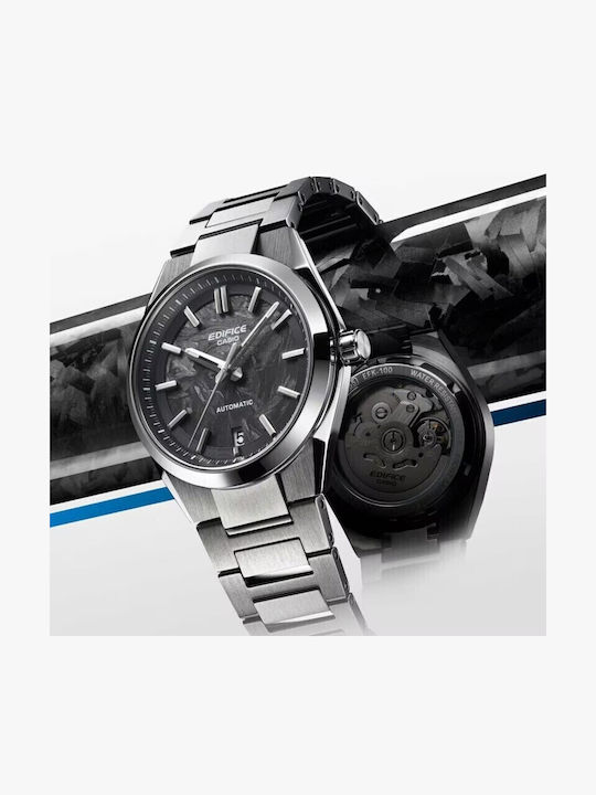 Casio Edifice Men's Watch Automatic with Silver Metal Bracelet