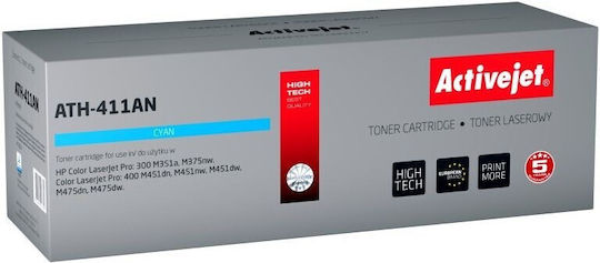 Cartuș de Toner Compatibil Ce411a Hp 305a Cyan Premium Activejet Garanție de 5 Ani