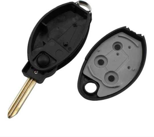 Foldable Car Key Shell with Blade with 3 Buttons for Citroen